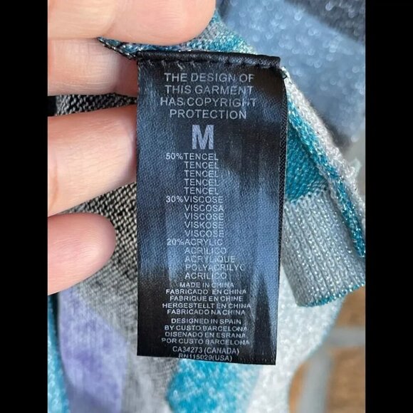 Custo Barcelona Sparkly Mosaic Knit Dress medium - Picture 5 of 8